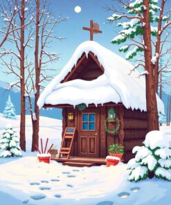 Tiki Hut Paint Numbers