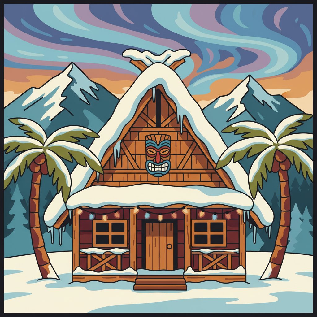 vintage-snowbird-tiki-hut-paint-by-numbers-kit-alpine-art