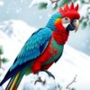 Pine Macaw Paint Numbers