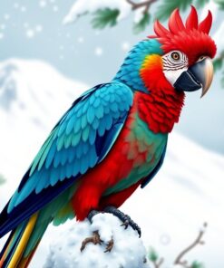 Pine Macaw Paint Numbers
