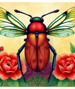Vintage Solstice Insect Portrait Paint By Numbers