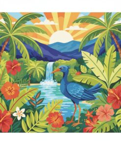 Vintage Sora Tropical Refuge Paint By Numbers