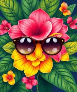 Tropical Bloom Paint Numbers