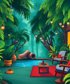 Jungle Retreat Paint Numbers