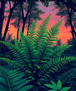 Fern Dusk Paint Numbers