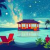 Lagoon Bungalow Paint Numbers