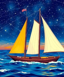 Ocean Sail Paint Numbers