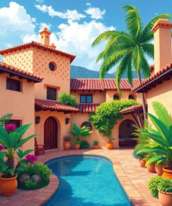 Villa Retreat Paint Numbers