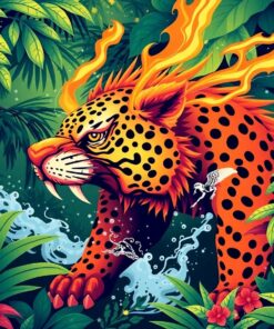 Vintage Studio Jungle Thunder Paint By Numbers