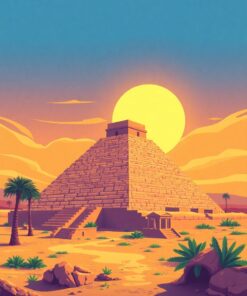 Pyramid Oasis Paint Numbers