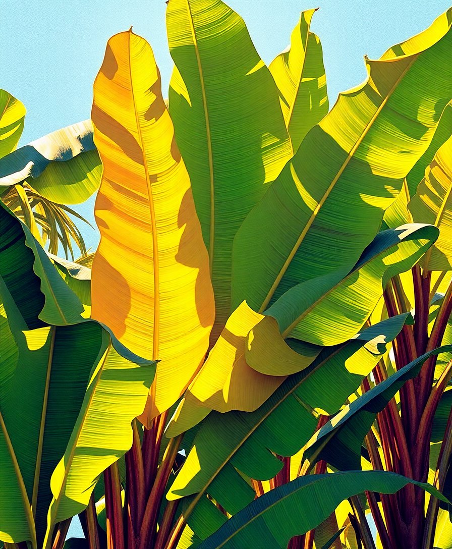 Banana Leaves Paint Numbers Banana Leaves Paint Numbers