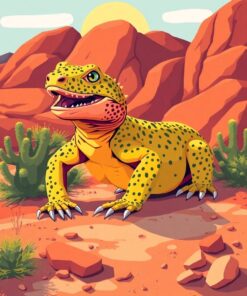 Gila Monster Paint Numbers