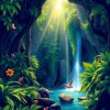 Jungle Grotto Paint Numbers