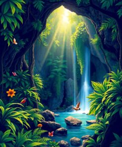 Jungle Grotto Paint Numbers