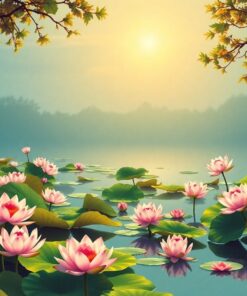 Lotus Waters Paint Numbers