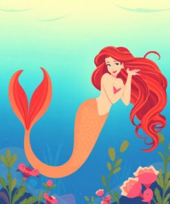 Sunlit Mermaid Paint Numbers