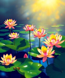 Water Lilies Paint Numbers