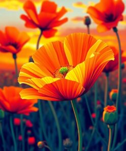 Poppy Bloom Paint Numbers