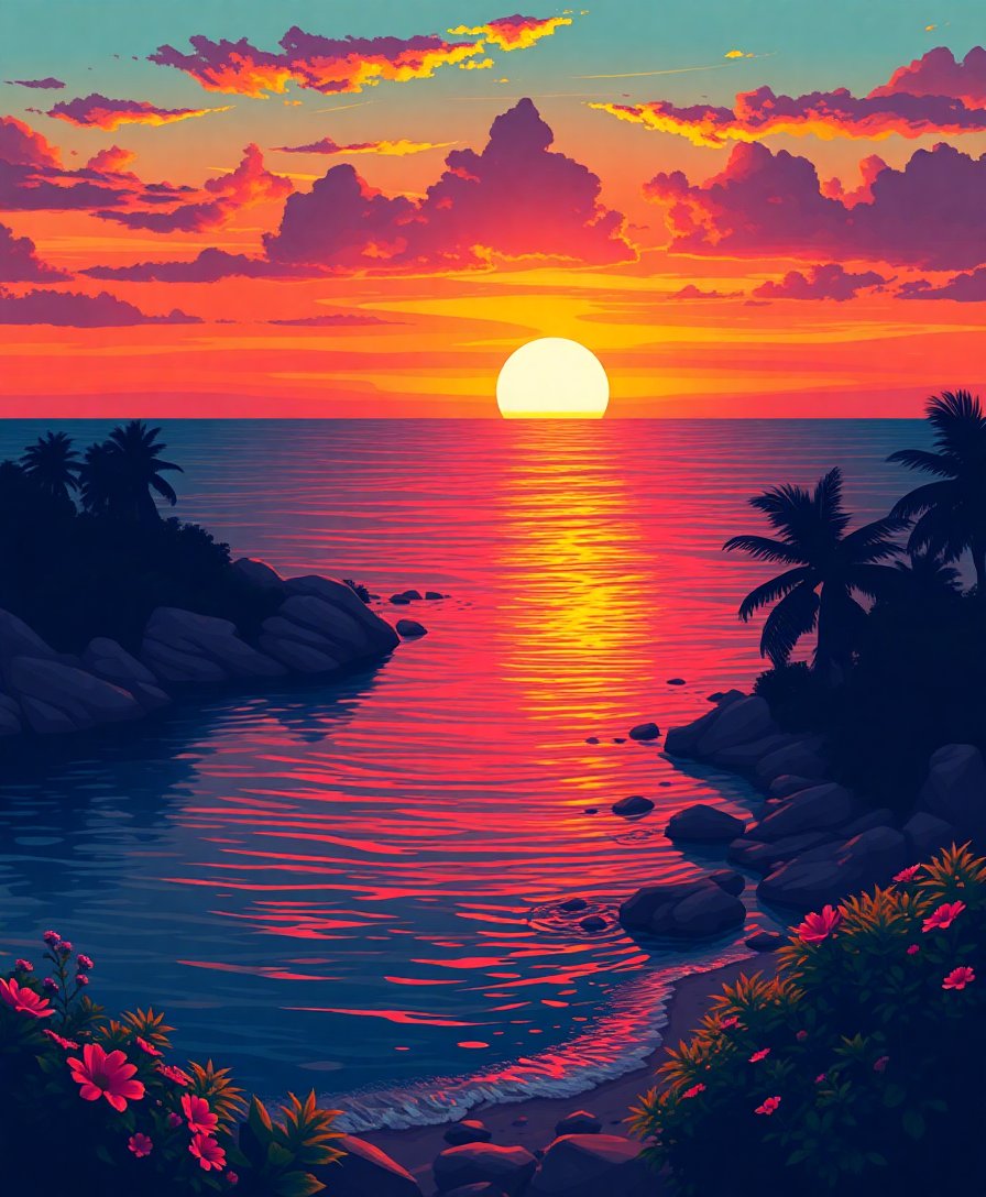 Glowing Shores Paint Numbers Glowing Shores Paint Numbers