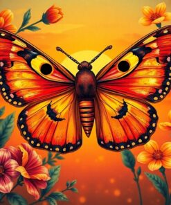 Moth Study Paint Numbers