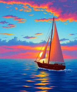 Sunset Navigation Paint Numbers