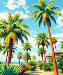 State Palms Paint Numbers