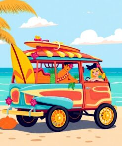 Wagon Luau Paint Numbers