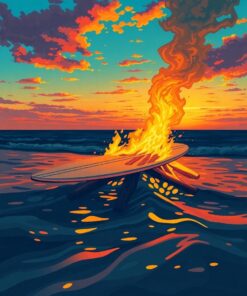 Bonfire Glow Paint Numbers