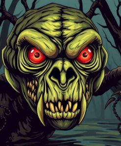 Monster Gaze Paint Numbers