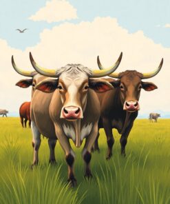 Field Oxen Paint Numbers