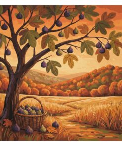 Vintage Teak Fig Harvest Paint By Numbers