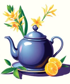 Teapot Lemongrass Paint Numbers