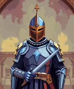 Vintage Temple Armor Vigil Paint By Numbers