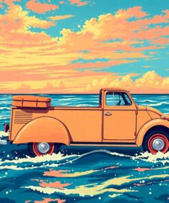 Vintage Tide Washed Pixel Paint By Numbers