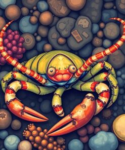 Crustacean Study Paint Numbers
