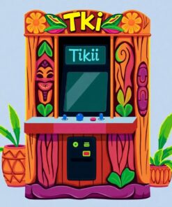 Tiki Arcade Paint Numbers