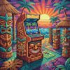 Vintage Tiki Arcade Paint By Numbers