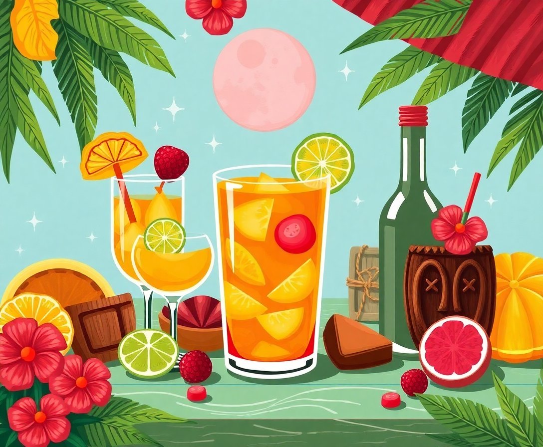 vintage-tiki-rum-sweets-paint-by-numbers-kit-cozy-art