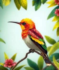 Ginger Sunbird Paint Numbers
