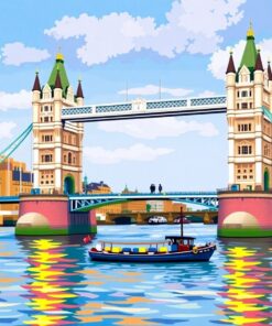 Vintage Tower Bridge Clipper Paint By Numbers