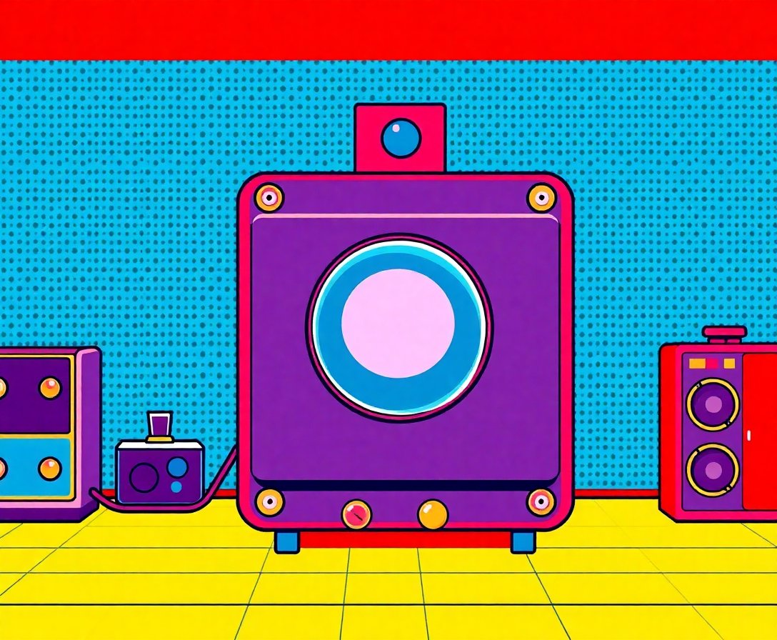 Vintage Transistor Pop Ad Paint By Numbers Kit - Retro Art completed