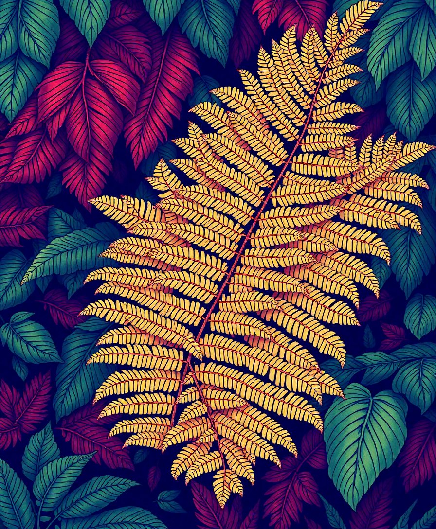 Fern Morpho Paint Numbers Fern Morpho Paint Numbers