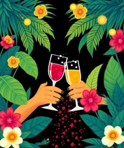 Cabaret Toast Paint Numbers