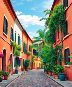 Tropical Alleyway Paint Numbers