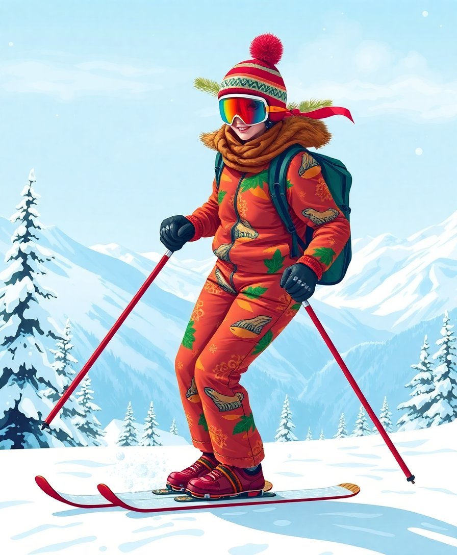 Alpine Skier Paint Numbers Alpine Skier Paint Numbers