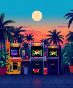 Arcade Dusk Paint Numbers