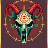Aries Skull Paint Numbers