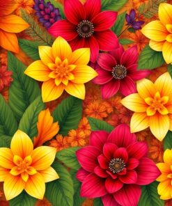 Autumn Flora Paint Numbers