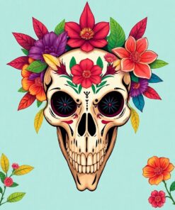 Aviary Skull Paint Numbers