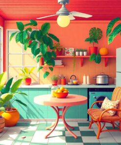 Breakfast Nook Paint Numbers